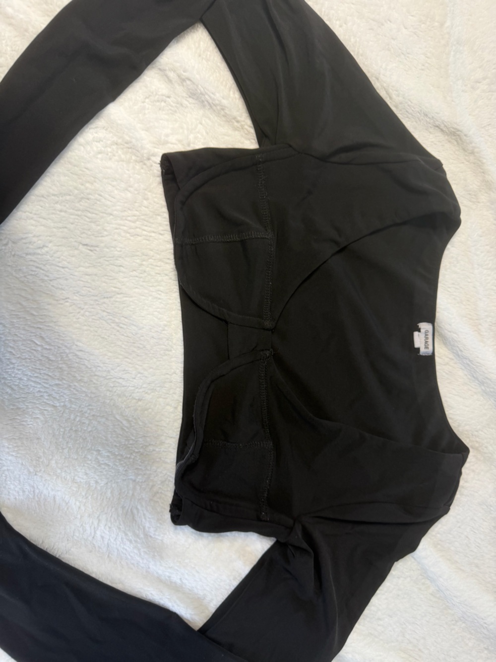 Garage Black Crop Top